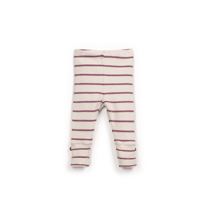 Striped Jersey Leggings - Dark Pink by Play Up