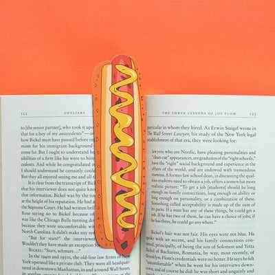 Hot Dog Bookmark (It's Die Cut!) by Humdrum Paper