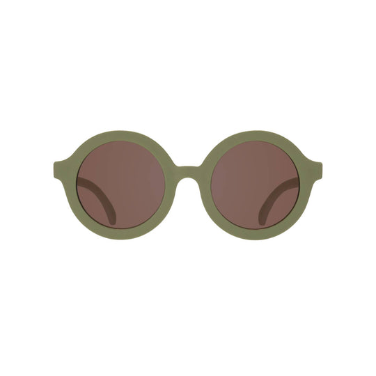 Euro Round Sunglasses - Wild Moss with Amber Lens by Babiators