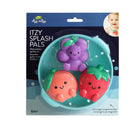 Itzy Ritzy Itzy Splash Pals toy set packaging with a baby on the side.
