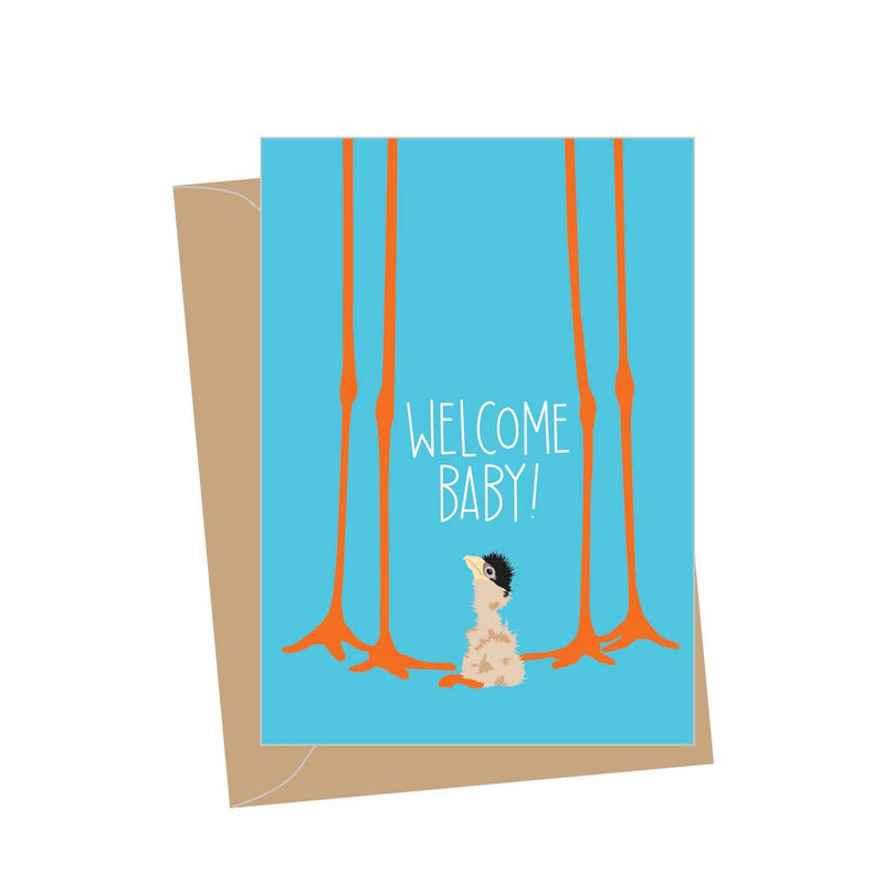 Mini New Baby Stork Enclosure Card by Apartment 2 Cards