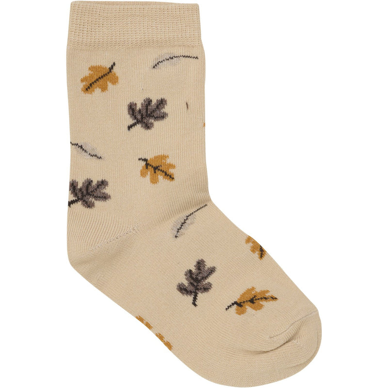 5 Pack Socks - Leaves/Cream Mix by Minymo