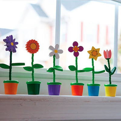 Flower Push Puppets (1 Unit Assorted) by Jack Rabbit Creations