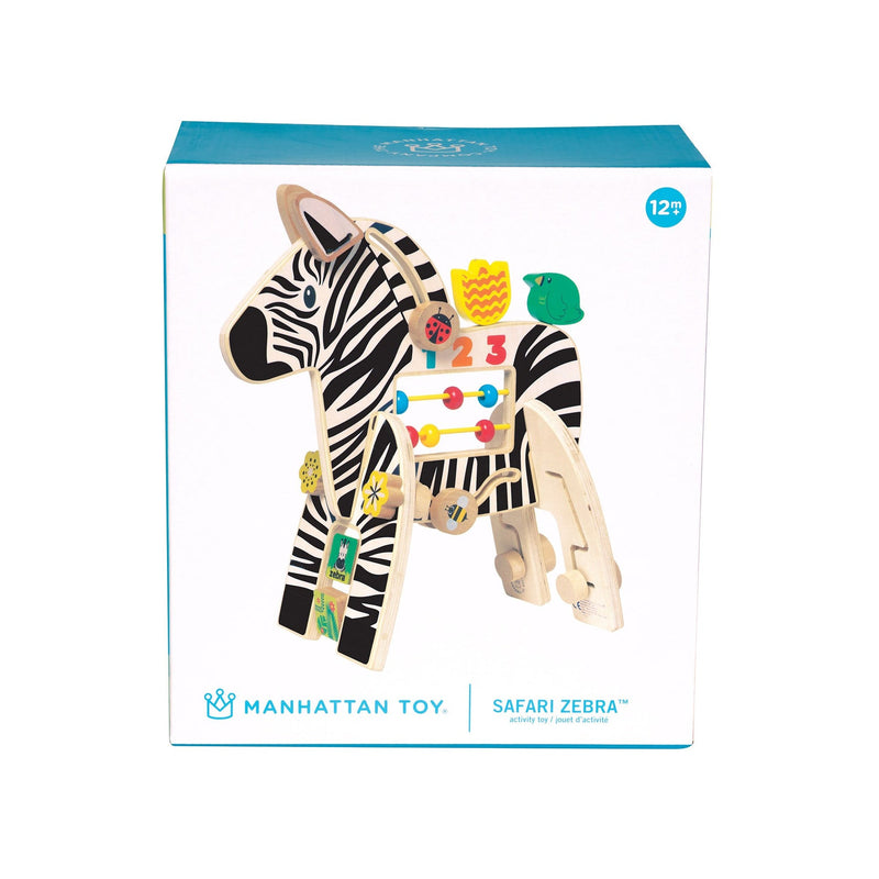 Safari Zebra Activity Toy by Manhattan Toy