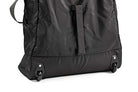 Black rolling backpack on a white background
