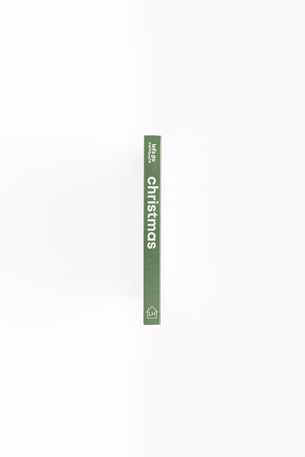 Green bookmark with 'Christmas' text on a white background