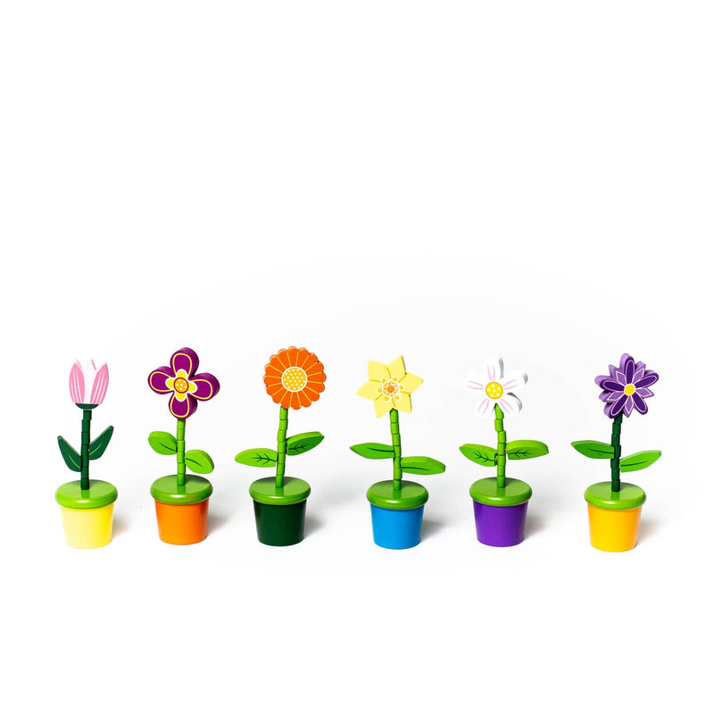 Flower Push Puppets (1 Unit Assorted) by Jack Rabbit Creations
