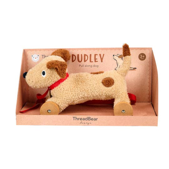 Dudley Dog Pull Along Toy by Threadbare Design