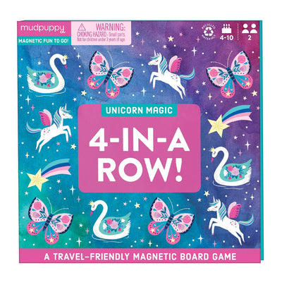 Unicorn Magic 4-in-a-Row Magnetic Board Game	by Mudpuppy