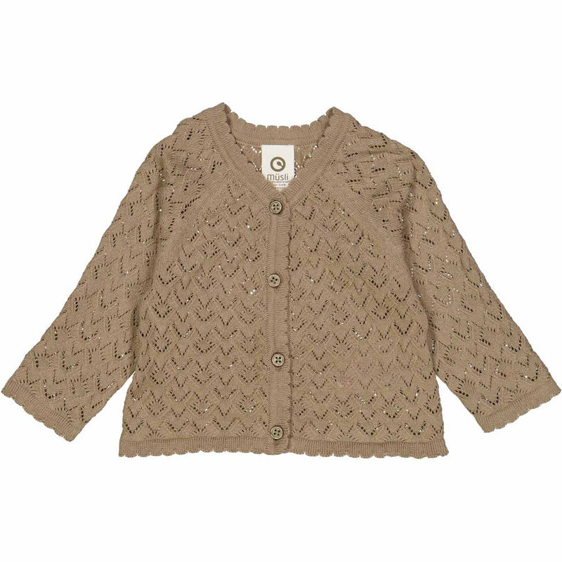 Knit Needle Out Cardigan - Cashew by Musli