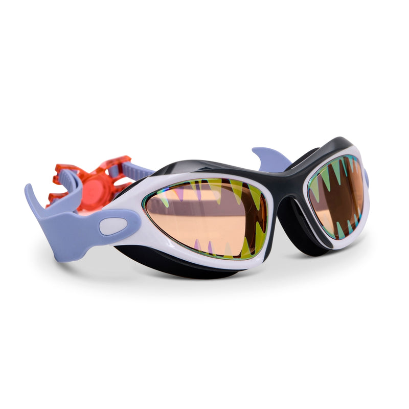 Megamouth Shark Kids Swim Goggle - White by Bling2o