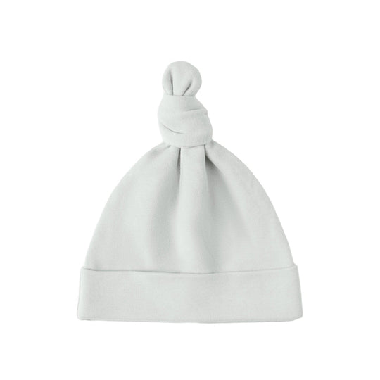 Knotted Baby Hat - Ice Blue by Quincy Mae - FINAL SALE