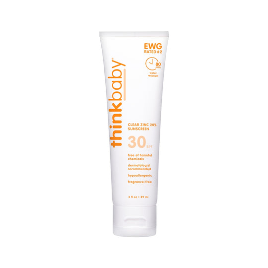 Thinkbaby Clear Zinc Sunscreen SPF 30 - 3oz