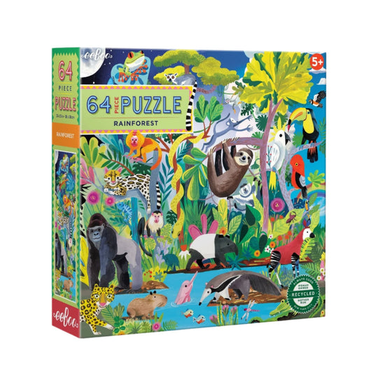 64 Piece Puzzle - Rainforest by Eeboo
