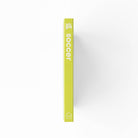 Yellow book titled 'Let's Go Soccer' on a white background
