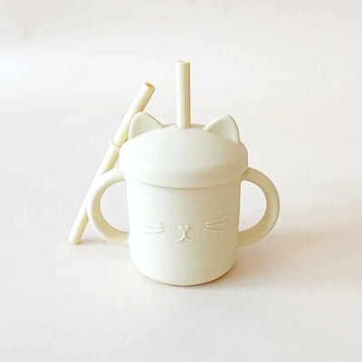 Meow Double Handle Straw Cup by Minito & Co.