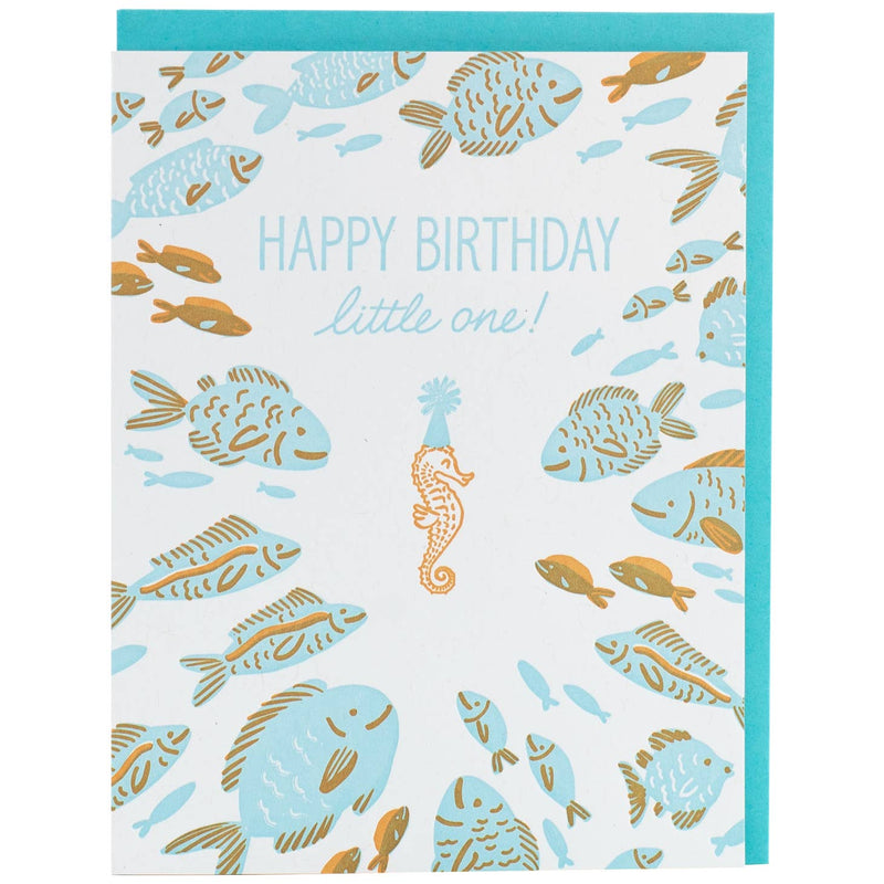 Seahorse Birthday Card by Smudge Ink