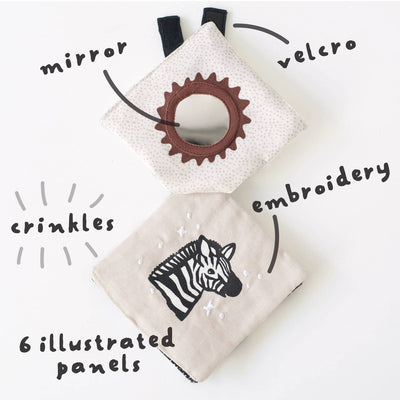 Crinkle Pages Stroller Toy - Wild by Wee Gallery