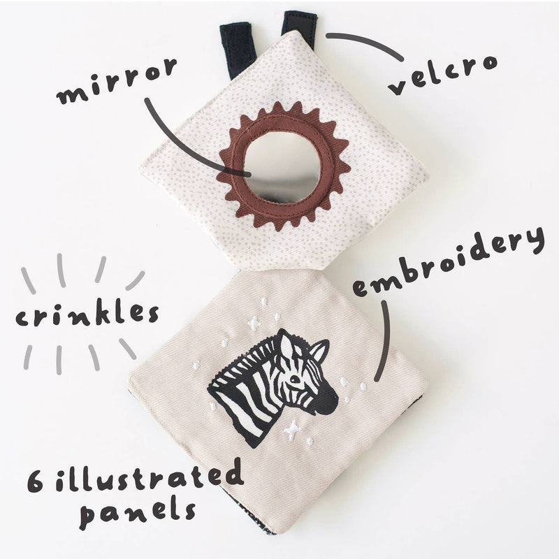 Crinkle Pages Stroller Toy - Wild by Wee Gallery