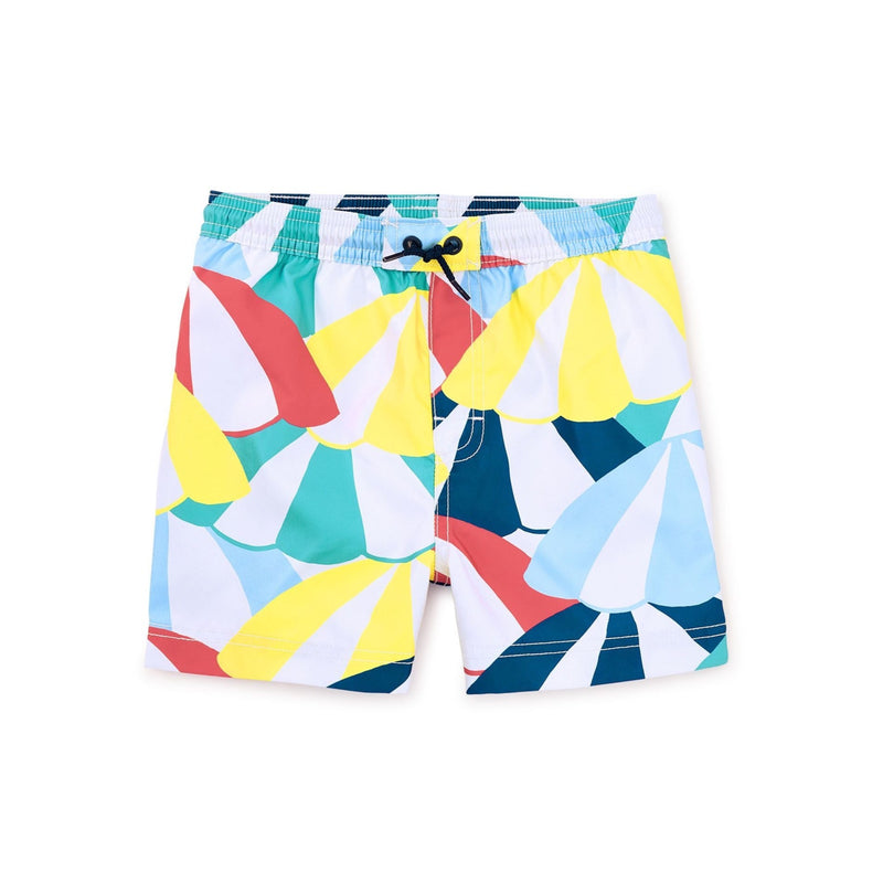 Shortie Swim Trunks - Beach Umbrellas by Tea Collection