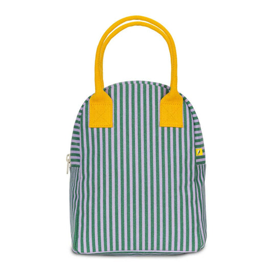 Zipper Lunch Bag - Candy Stripe Grass by Fluf