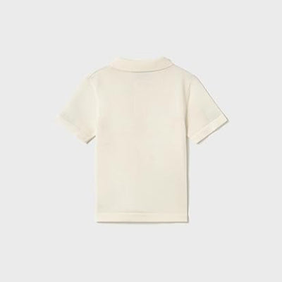 Baby Short Sleeve Polo Shirt - Yogurt by Mayoral