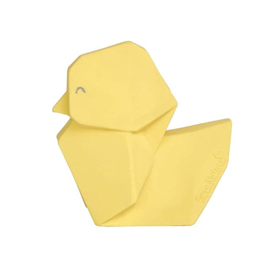 Origami Duck Rubber Toy - Yellow by SARO