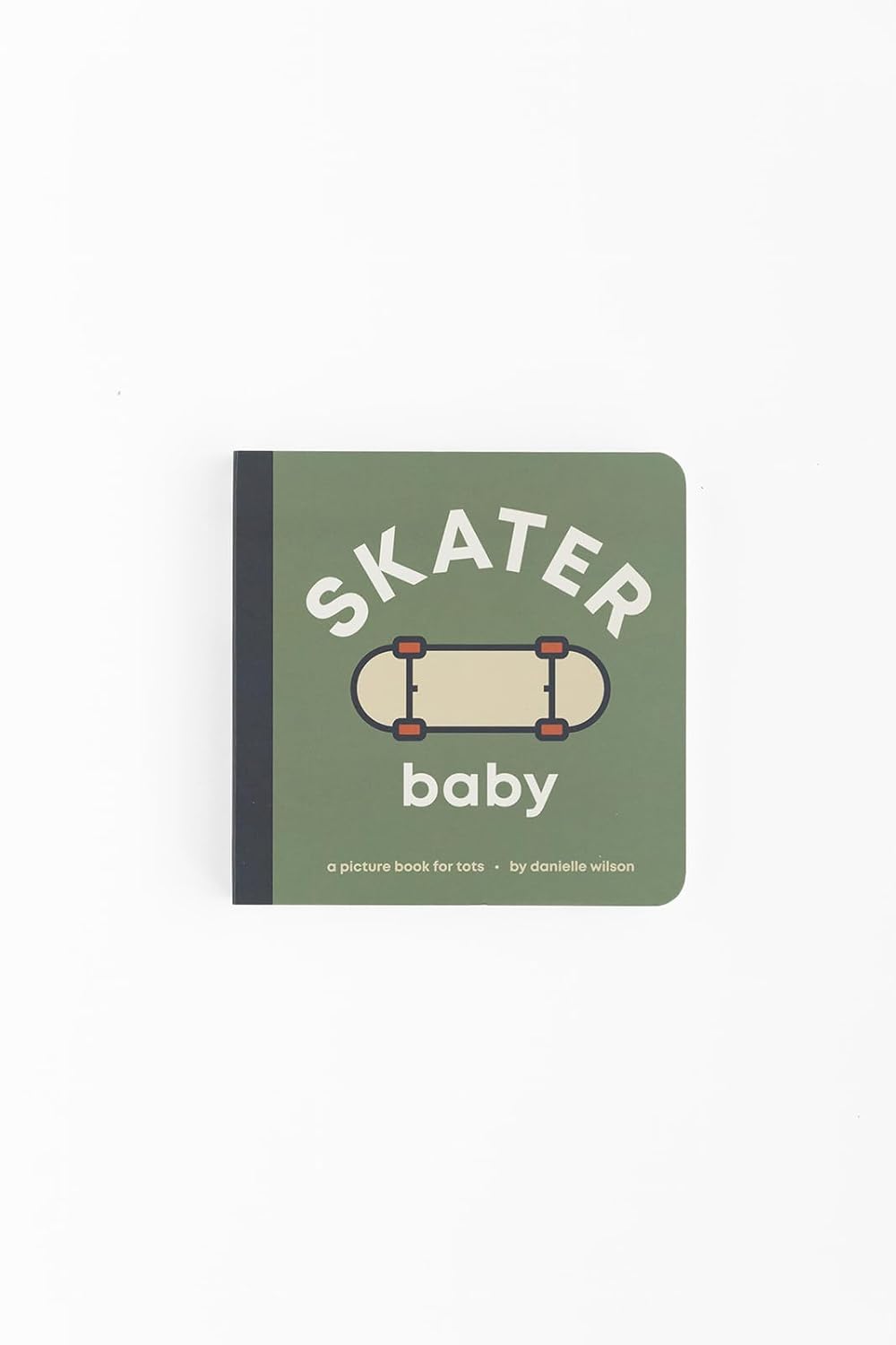 Children's book titled 'Skater Baby' on a white background