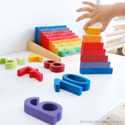 Small Stepped Counting Blocks by Grimm's