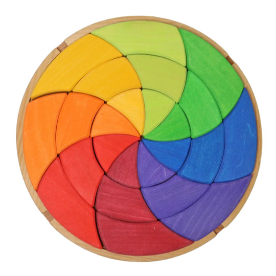 Large Color Circle Goethe Wooden Blocks by Grimm's