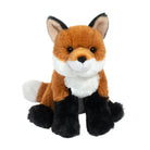 Plush fox toy on a white background