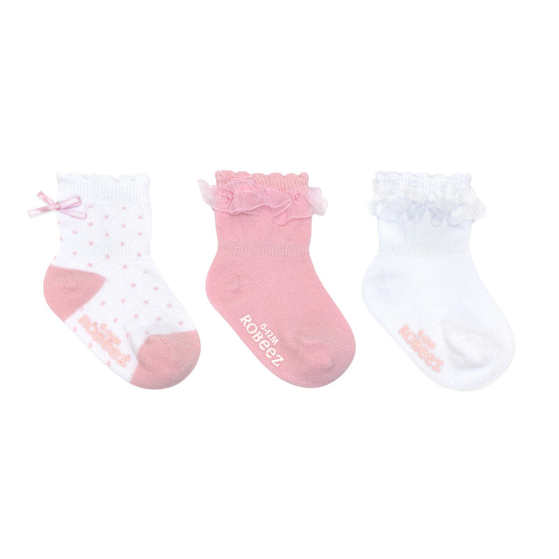 Girly Girls Basic Baby Socks 3pk by Robeez