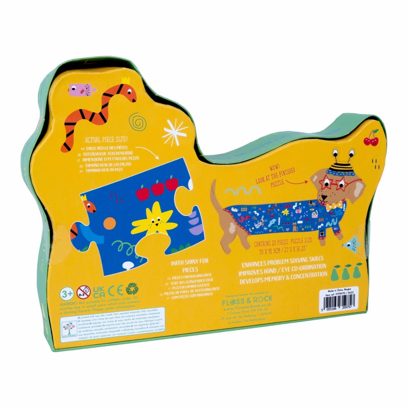 Pets Dog Shaped Jigsaw - 20 Pieces by Floss & Rock