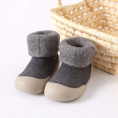 Cozy Sock Shoes - Grey by Ozznek Shoes