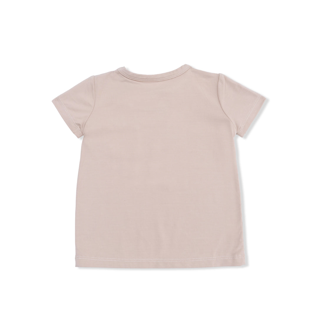 Beige t-shirt on a white background