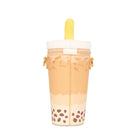 Tumbler with a straw on a white background