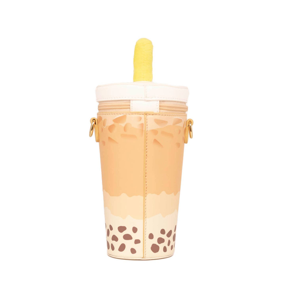 Tumbler with a straw on a white background
