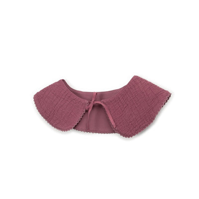 Eyelet Collar Sweatshirt - Dark Pink by Play Up
