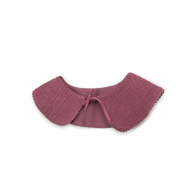 Eyelet Collar Sweatshirt - Dark Pink by Play Up