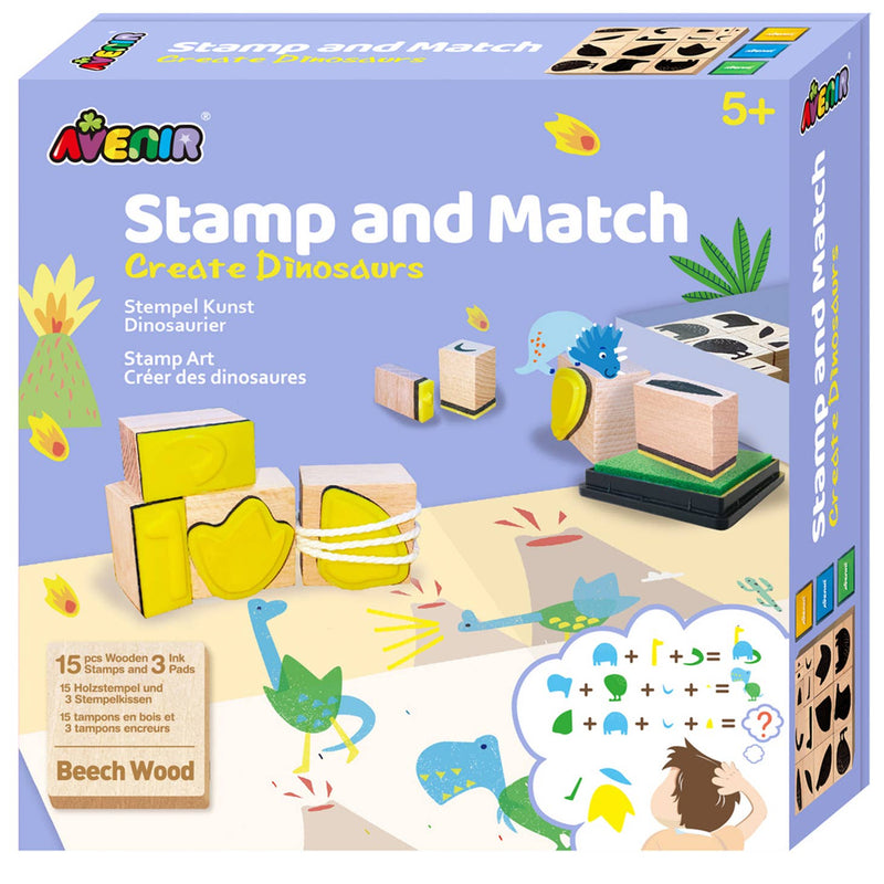 Avenir Stamp and Match - DINOSAURS by DAM