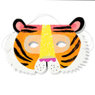 Colorful tiger mask on a white background