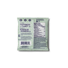 The back of a light sage green candy package, showing the brand name @GABONDEONICA, product details, and a barcode on a plain white background.