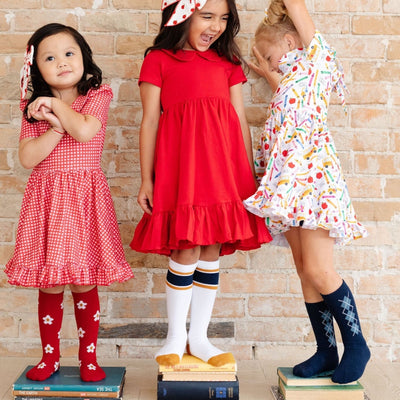 School Girl Knee High Socks - 3 Pack by Little Stocking Co.