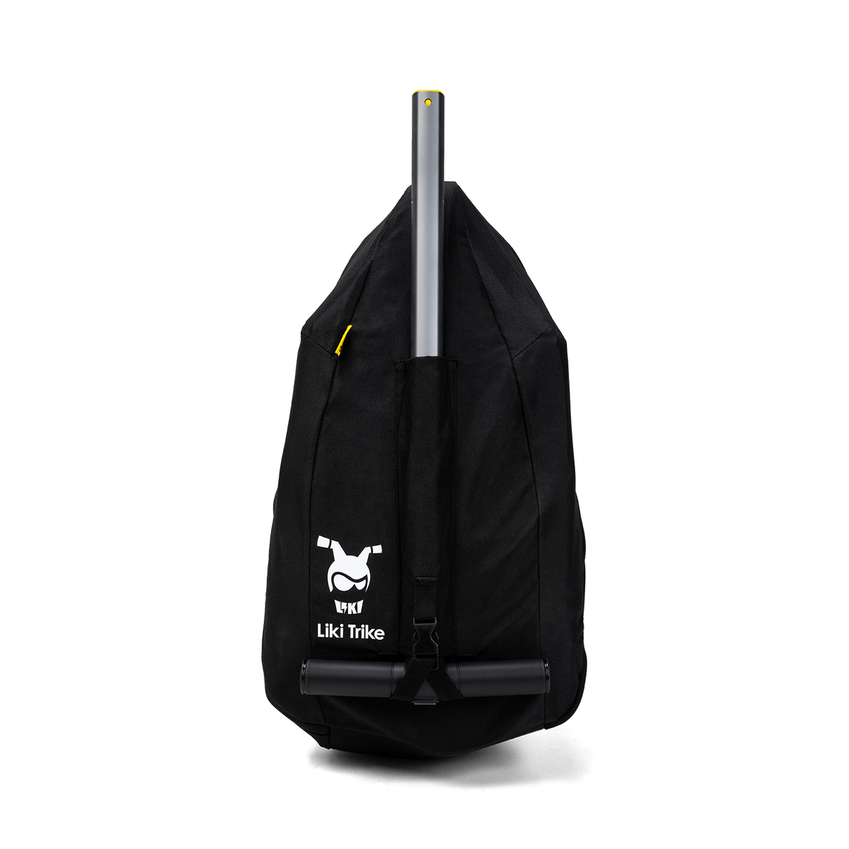 Black bag with Liki Trike logo on a white background