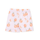 Shorts with peach pattern on a white background