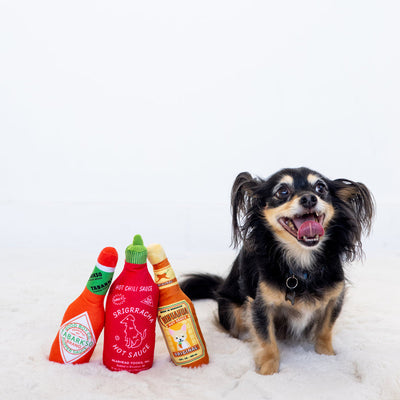 Hot Pupper Sauce Dog Toys - Set of 3 by Pearhead