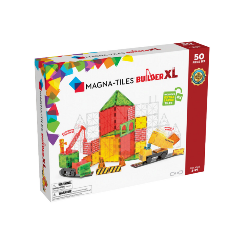 Builder XL: Trucks 50 Piece Set by Magna-Tiles