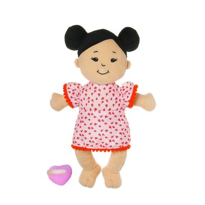 Wee Baby Stella Doll - Light Beige with Black Buns by Manhattan Toy