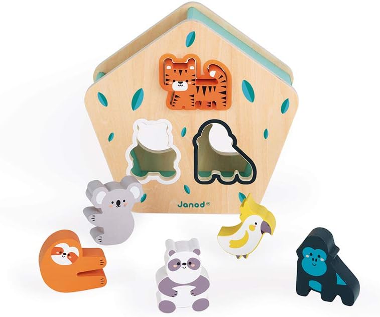 Wooden Shapes Sorter - Animals by Janod