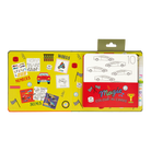 Packaging of Magic Colour-in Cards with colorful design on a white background